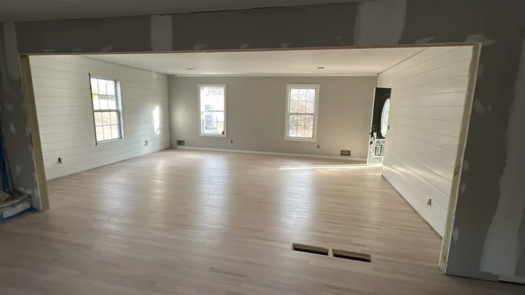 Wood floor installation
