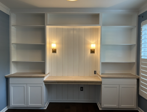Custom built-in shelving